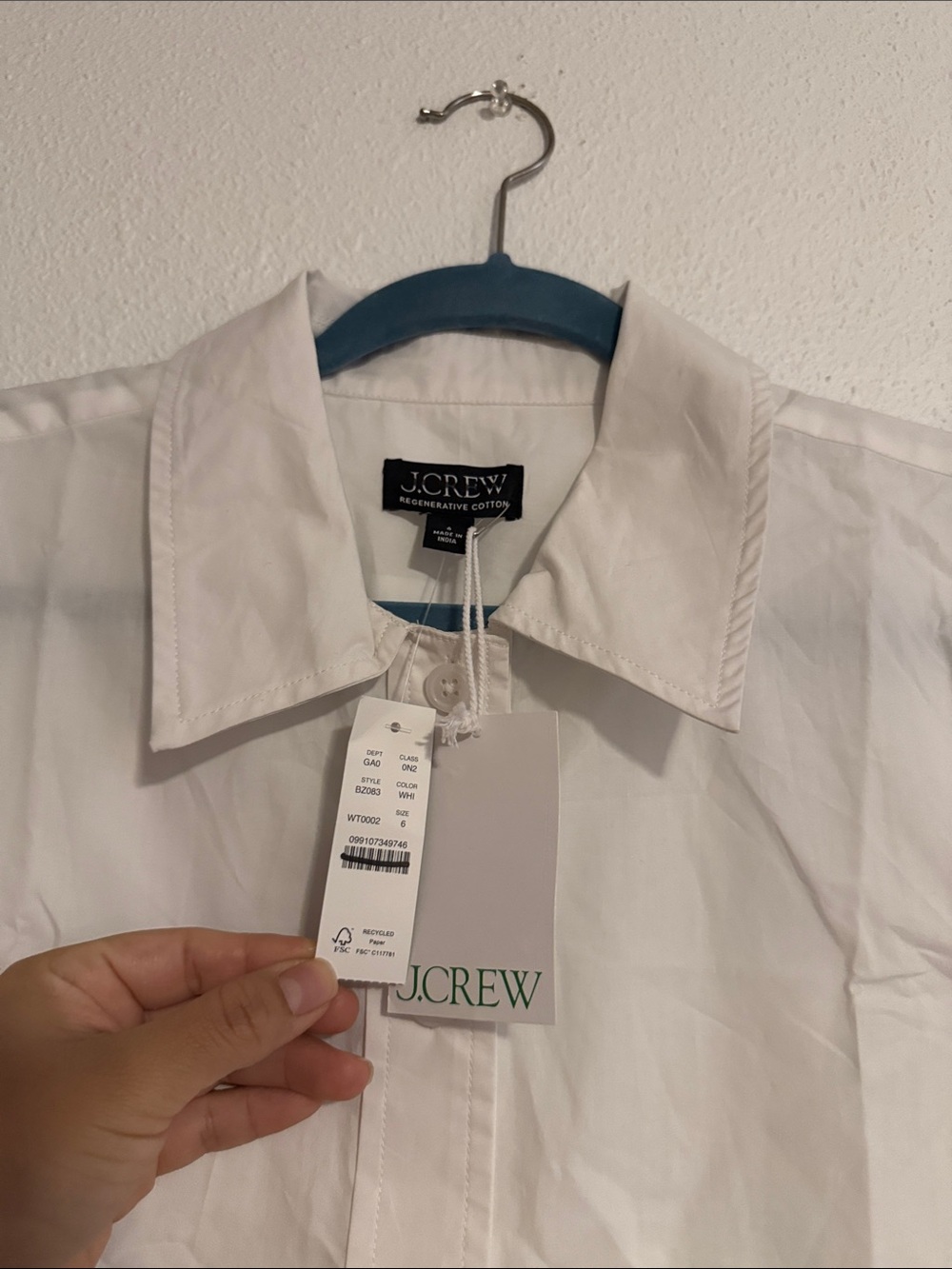 J.Crew Gamine Shirt in Cotton Poplin - Picture 3 of 6